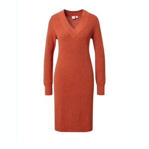 Gap Womens Long Sleeve V neck Cotton Sweater Dress